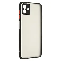 Чехол-накладка для Samsung Galaxy A04 (A045), Frosted Matte, черный, противоударный чехол с защитой всего корпуса, термополиуретан TPU + поликарбонат PC, ArmorStandart (ARM66697)