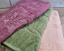 Набір турецьких бамбукових махрових рушників Zeron 3 штуки 70х140 Bamboo Spring