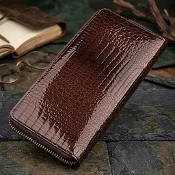 Гаманець жіночий ST Leather 18438 (S7001A) багатофункціональний коричневий - мініатюра 4