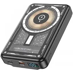 Портативний акумулятор Borofone BJ29 Discovery Edition PD20W 10000mAh чорний 6974443388695 - мініатюра 4