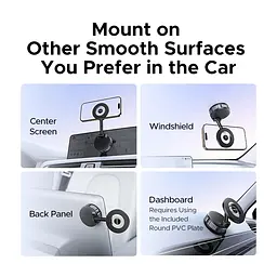 Автотримач для телефона UGREEN LP970 Suction Cup Magnetic Phone Mount (UGR-75666) - мініатюра 7