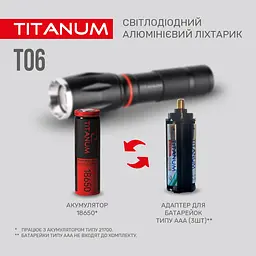 Ліхтар портативний Videx Titanum 300 Lm 6500 K (TLF-T06) - мініатюра 4