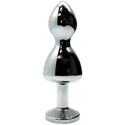 Металева анальна пробка Wooomy Lollypop Double Ball Metal Plug Red M, - мініатюра 2