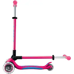Самокат Globber Elite Lights 3+ колеса з підсвіткою 50 кг фуксія (439-610-3) - мініатюра 11