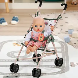 Візочок для ляльки BABY BORN - ТРОПІКИ (прогулянкова, складна) BABY born 838327 - мініатюра 4