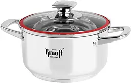 Кастрюля с крышкой Krauff Prime Chef 26-238-065 12 см 0.7 л серебристая