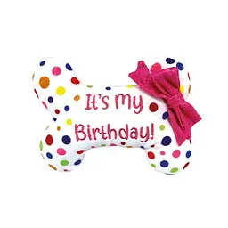 Іграшка для собак Croci Pet's Party плюшева кісточка для свята 21.5×19×5 см