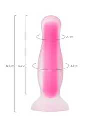 Анальна пробка Toyfa Mortimer Glow 12.5 см (рожевий) - мініатюра 5