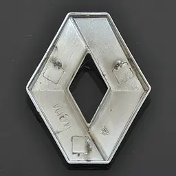Емблема для Renault Megane Laguna 77 x 94 x 11 мм пластикова вигнута - мініатюра 2