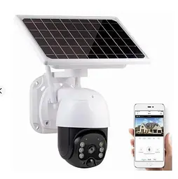Камера відеоспостереження вулична XPRO 4G Solar Camera ICSEE 3MP FHD містить шість батарей 18650 12 із сонячною панеллю чорна (MER-15336_5214) - мініатюра 3