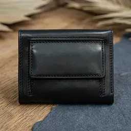 Кредитниця Tony Perotti з натуральної шкіри Nevada 3811 nero (90506) Чорна - мініатюра 5