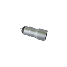 Зарядний пристрій XO TZ09 2.4 А / 2xUSB + кабель Micro-USB сірий (XO-TZ09M-GR) - мініатюра 2