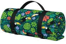 Плед складний утеплений для пікніка Bolan Home&Design Toucan 130x170 см пляжний килимок фліс