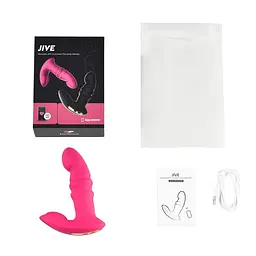 Смарт вібратор-пульсатор Fun Town Jive Pink, імітація фрикцій - мініатюра 5