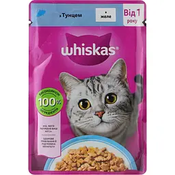 Вологий корм для котів Whiskas з тунцем в желе 85 г - мініатюра 3