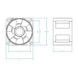 Кулер до корпусу Arctic S4028-15K (ACFAN00264A) - мініатюра 5