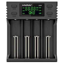 Зарядний пристрій LiitoKala Lii-S4, 4x(Lion/LiFePO4/NiMH/NiCd), Auto Polarity, Display