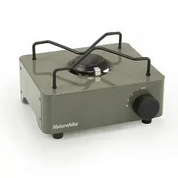 Портативна газова плита Naturehike CNH22CJ011 на 1 конфорку під цанговий балон (Зелений)