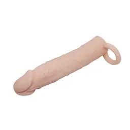 Насадка на пеніс Pretty Love Penis Sleeve Flesh 7" 18 см тілесний - мініатюра 4