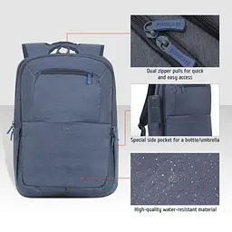 Рюкзак для ноутбука Rivacase 15.6" Blue (7760) (7760 (Blue)) - мініатюра 10