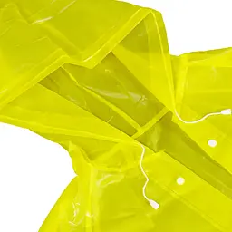 Дощовик дитячий з капюшоном, жовтий - мініатюра 4