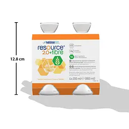 Набір ентеральне харчування Nestle Health Science Resource 2.0+Fibre зі смаком ванілі 3.2 л (4 уп. х 4 шт. х 200 мл) - мініатюра 12