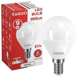 Лампа світлодіодна VARGO 9W E14 G45 4000K 220V (V-111144)
