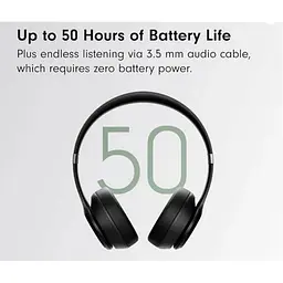 Бездротові навушники Beats Solo 4 Matte Black (чорні) MUW23 - мініатюра 7