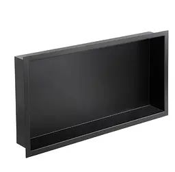 Полиця-ніша для ванної кімнати Mixxus Premium NICHE-0102 BLACK із нержавіючої сталі SUS304 (MI6680)