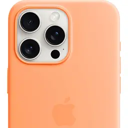 Чохол Silicone Case with MagSafe для Apple iPhone 15 Pro Max Orange Sorbet AAA [93258] - мініатюра 3
