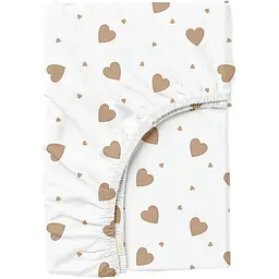 Простирадло на резинці Cosas Beige Hearts 200х220х20 см (BeigeHearts_200x220x20)