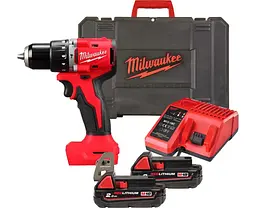Milwaukee Шурупокрут-дриль акумуляторний BLPDRC-202C 18В 2х2А·год 60.5Нм 0·1700об·хв ЗП M12-18C кейс 1.5кг