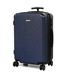 Валіза дорожня середня (M) полікарбонат Airtex 968 70л 65х42х28см Темно-синій (Dark blue)