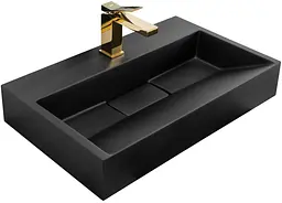 Умивальник Rea Goya 37x60 black (REA-U8779), Матова
