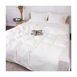 Постільна білизна MirSon Poplin Line 002 Milky White 220 x 240 (2200006277828)