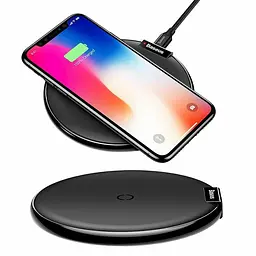 Бездротовий зарядний пристрій Baseus iX Desktop Wireless Charger 10W WXIX-01 Black - мініатюра 2