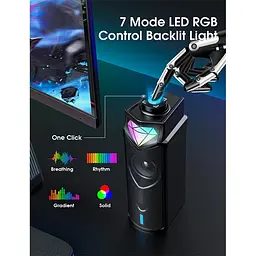 Акустика для ПК Onikuma RGB Backlight L1 3Wx2 BT5.3 USB Mic - мініатюра 3