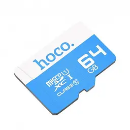 Карта пам'яті для телефонів та планшетів синя Hoco Micro SDHS 64GB