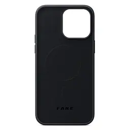 Кожаный чехол-панель для Apple iPhone 13 Pro, FAKE Leather Case, черный, искусственная кожа, премиум, противоударный, защита всего корпуса, с мягкой подкладкой, поддержка MagSafe и беспроводной зарядки, ArmorStandart (ARM61373) - мініатюра 2