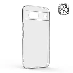 Прозрачный чехол для Google Pixel 8a с защитой камеры, тонкий, силиконовый, бесцветный, ударопрочный, противоударный бампер с закрытой камерой, ArmorStandart (ARM77803) - мініатюра 2