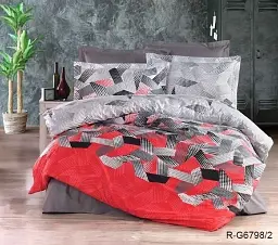 Комплект постільної білизни з компаньйоном TAG Tekstil G6798/2 Полуторний - мініатюра 4