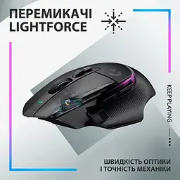 Мишка бездротова Logitech g502 X Plus (910-006162) чорна - мініатюра 4