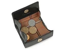 Жіноча монетниця із натуральної шкіри Italico 1445L nero Чорна 9x7.5x2 см TONY PEROTTI acs0032566