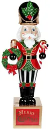 Декоративна фігура "Лускунчик" Merry Christmas Bona 43х31х124 см dec0007870 - мініатюра 1