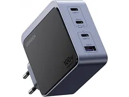 Мережевий зарядний пристрій UGREEN X565 Nexode S 100 W Gray (35043) - мініатюра 2