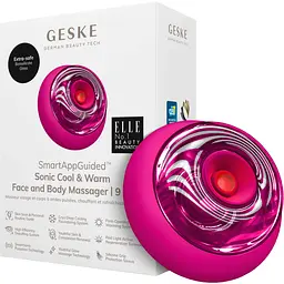 Звуковой массажер для лица и тела GESKE Sonic Cool & Warm Face and Body Massager 9 в 1 сиреневый