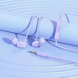 Навушники Hoco M107 Discoverer універсальні earphones з мікрофоном фіолетові - мініатюра 2