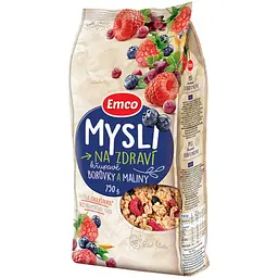 Мюслі Emco Blueberries&Raspberries з ягодами 750 г