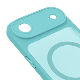Чехол для Apple iPhone 17 Air, Lush MagCase, бирюзовый, противоударная панель-накладка из TPU и PC, полупрозрачный чехол с MagSafe (с магнитом), с защитой камеры, поддержка беспроводной зарядки, защита всего корпуса, ArmorStandart (ARM87479) - мініатюра 4