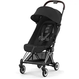 Прогулянковий візочок Cybex Coya Chrome Dark Brown Sepia Black, чорний (522004385) - мініатюра 3